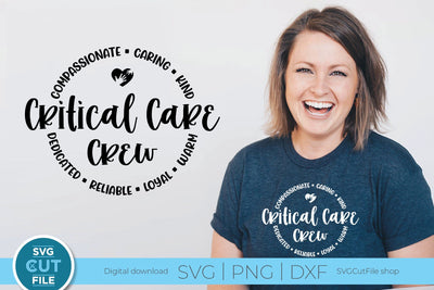 Critical care crew svg for ICU nurse squad or team SVG SVG Cut File 