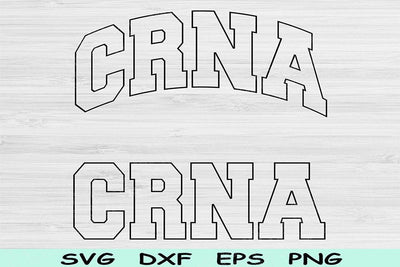 Crna Svg Dxf Cut Files, Crna Png, Nurse Anesthetist Svg Files For Cricut, Nurse Svg, Nurse Shirt Svg Wave Text Sublimation Digital Designs SVG TiffsCraftyCreations 