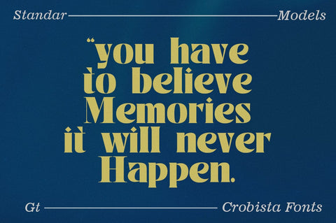 Crobista Font gatype 