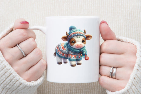 Crochet Christmas Animal Sublimation Sublimation designartist 