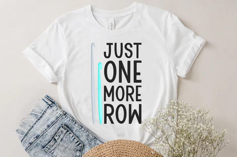 Crochet Quote Design, Just one More row SVG SVG FiveStarCrafting 