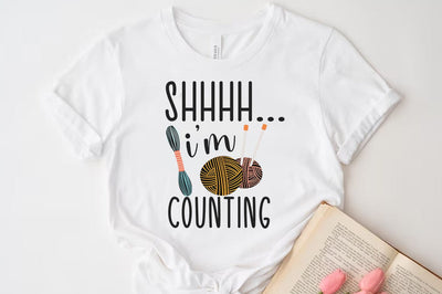 Crochet Quote Design, Shhhh... i am counting SVG SVG FiveStarCrafting 