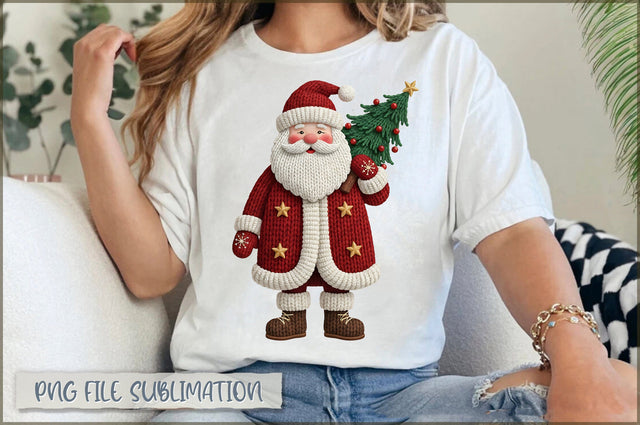 Crochet Santa PNG, Christmas Santa PNG Sublimation Shetara Begum 