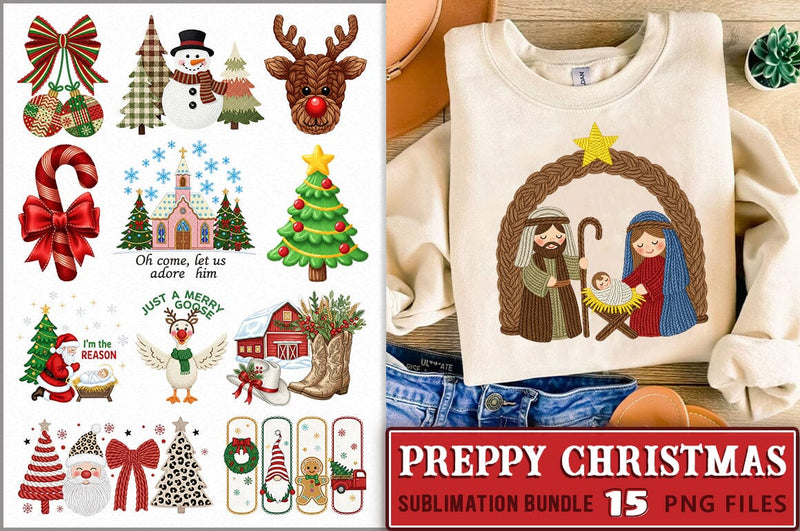 Crochet Yarn Christmas Png Bundle Sublimation Shetara Begum 