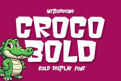 Croco Bold - A Bold Display Font Font Mozzatype 
