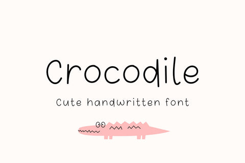 Crocodile Font Cotton White Studio 
