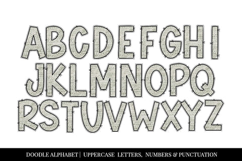 Crocodile Hand Drawn Doodle Letter Alphabet Sublimation BijouBay 