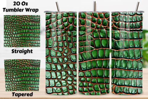 Crocodile Leather Tumbler Wrap | 20 oz | Animal Print PNG, 3D Leather Tumbler Wrap, Sublimation Design, 20 oz Skinny Tumbler, Paper Leather tumbler sublimation designs download, colorful Sublimation FloridPrintables 