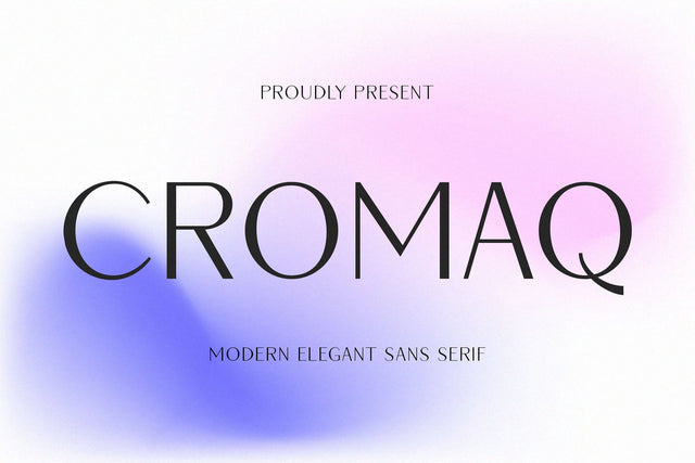 Cromaq - Modern Elegant Sans Serif Font studioalmeera 