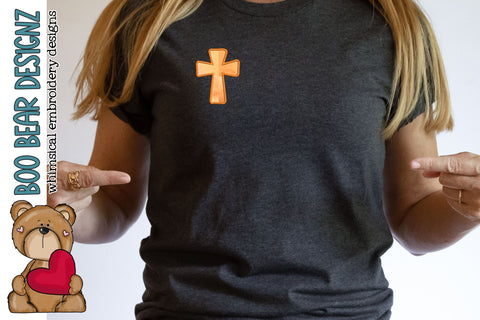 Cross Applique Embroidery design Embroidery/Applique DESIGNS Boo Bear Designz 