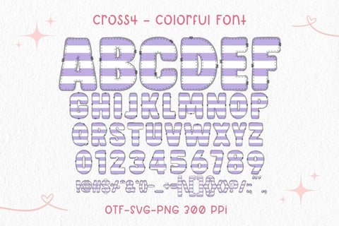 Cross - Color Font Font AnningArts Design 