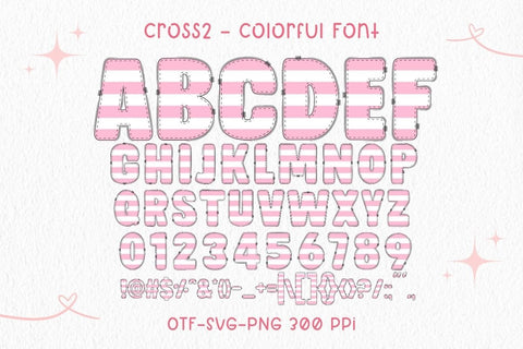 Cross - Color Font Font AnningArts Design 