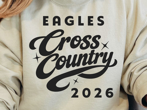 Cross Country Team SVG Template, 70s Sports Svg SVG DesignDestine 
