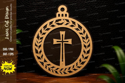 Cross Ornament Laser Cut SVG Design SVG Regulrcrative 
