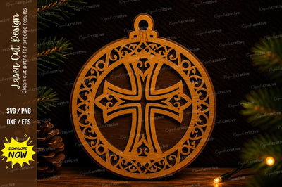 Cross Ornament Wall Art Laser Cut SVG SVG Regulrcrative 