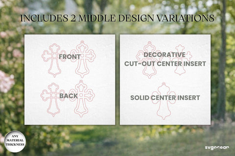 Cross Suncatcher Laser Cut Bundle SVG SvgOcean 