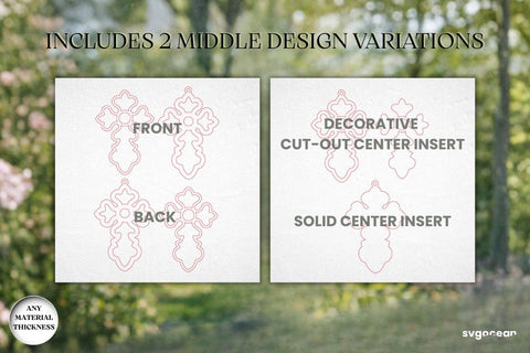 Cross Suncatcher Laser Cut Bundle SVG SvgOcean 