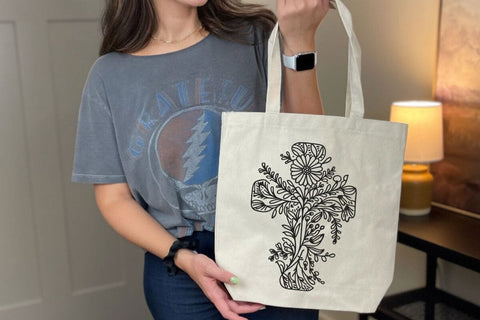 Cross SVG, Floral Cross SVG, Christian Cross SVG, Flower Cross Svg, Faith Svg, Christian Svg SVG DesignDestine 