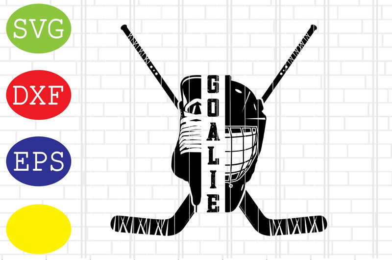 Crossed Hockey Goalie Sticks Svg, Ice Hockey Svg, Hockey SticksSvg ...