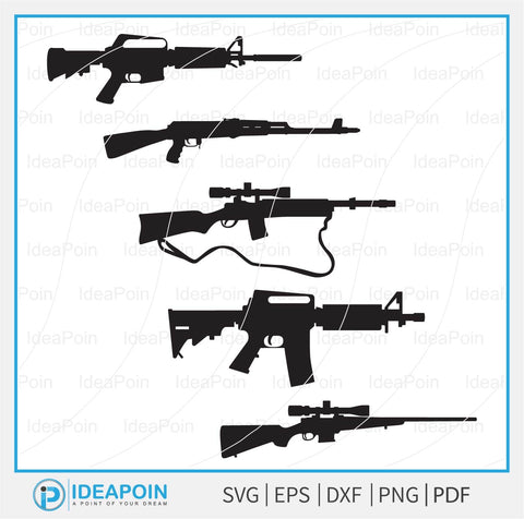 Crossed Rifles SVG, Gun Silhouettes SVG, Rifle svg, Rifle Clipart, Weapon svg Bundle, Crossed shotgun Png, Guns SVG, Rifle Vector,Weapon svg SVG Dinvect 