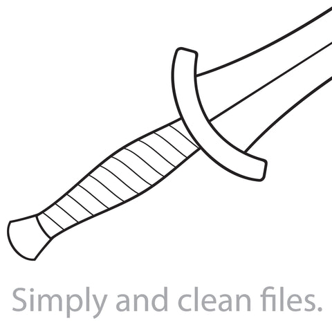 Crossed Spartan Swords SVG TribaliumArtSF 