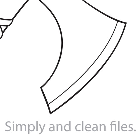 Crossed Viking Axes SVG TribaliumArtSF 