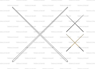 Crosses Billiard Cue Sticks. Pool Cues. SVG TribaliumArtSF 