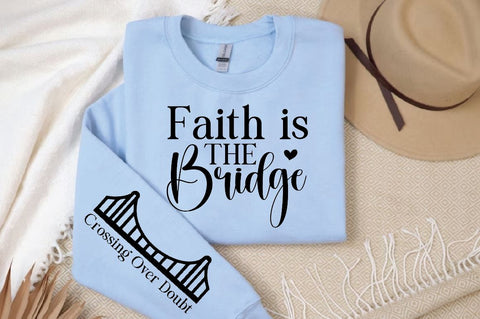 Crossing Over Doubt Sleeve SVG Design, Christian Sleeve SVG, Faith SVG Design, Jesus Sleeve SVG SVG Regulrcrative 