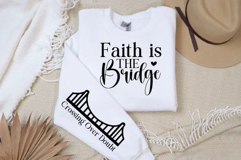 Crossing Over Doubt Sleeve SVG Design, Christian Sleeve SVG, Faith SVG Design, Jesus Sleeve SVG SVG Regulrcrative 