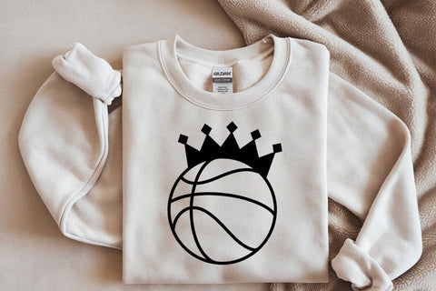 Crowned Basketball Svg, Basketball Png, Basketball T-shirt SVG DesignDestine 