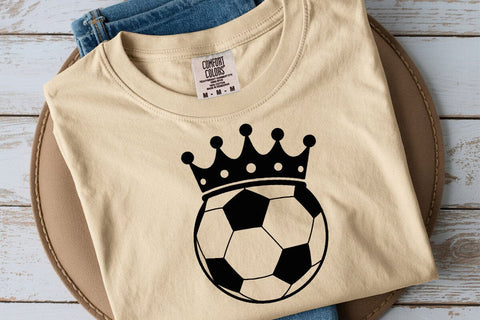 Crowned Soccer Ball Svg, Soccer Png SVG DesignDestine 