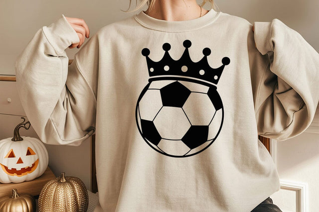 Crowned Soccer Ball Svg, Soccer Png SVG DesignDestine 
