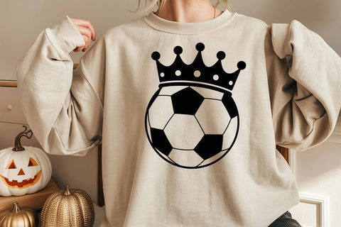 Crowned Soccer Ball Svg, Soccer Png SVG DesignDestine 