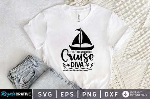 cruise diva SVG Design SVG Regulrcrative 