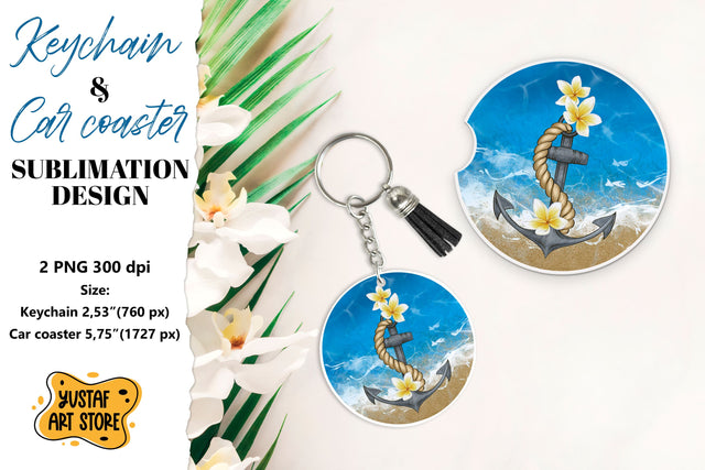 Cruise Keychain sublimation. Cruise Car coaster sublimation. Sublimation Yustaf Art Store 
