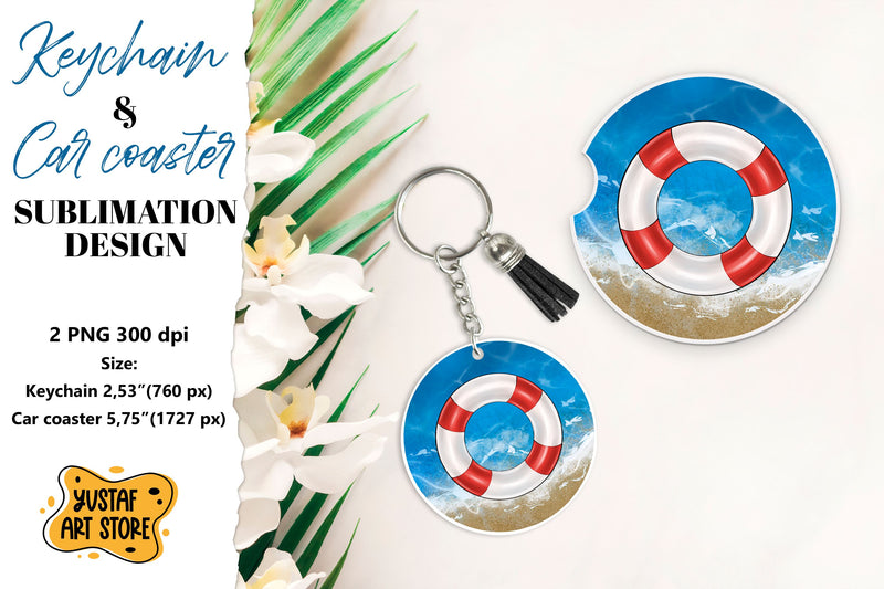 Cruise Keychain sublimation. Cruise Car coaster sublimation. Sublimation Yustaf Art Store 