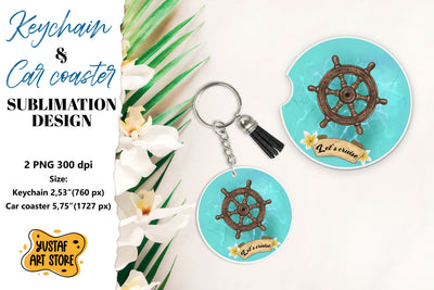 Cruise Keychain sublimation. Cruise Car coaster sublimation. Sublimation Yustaf Art Store 