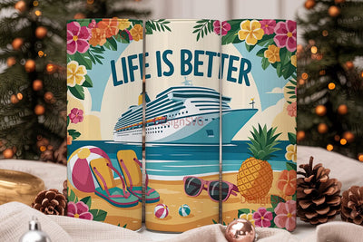 Cruise Life 20oz Tumbler Wrap Sublimation DesignSVG 