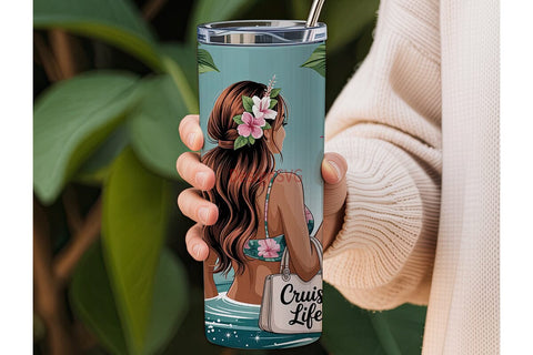 Cruise Life 20oz Tumbler Wrap Sublimation DesignSVG 