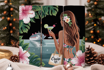 Cruise Life 20oz Tumbler Wrap Sublimation DesignSVG 
