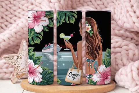 Cruise Life 20oz Tumbler Wrap Sublimation DesignSVG 