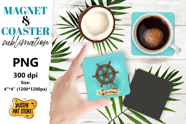 Cruise magnet/Cruise coaster. Cruise sublimation design Sublimation Yustaf Art Store 