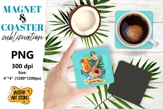 Cruise magnet/Cruise coaster. Cruise sublimation design Sublimation Yustaf Art Store 
