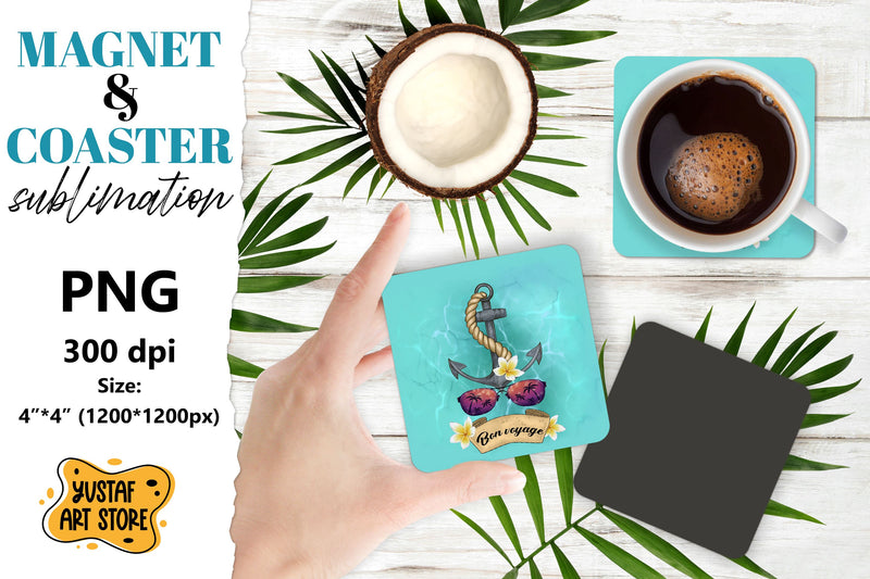 Cruise magnet/Cruise coaster. Cruise sublimation design Sublimation Yustaf Art Store 