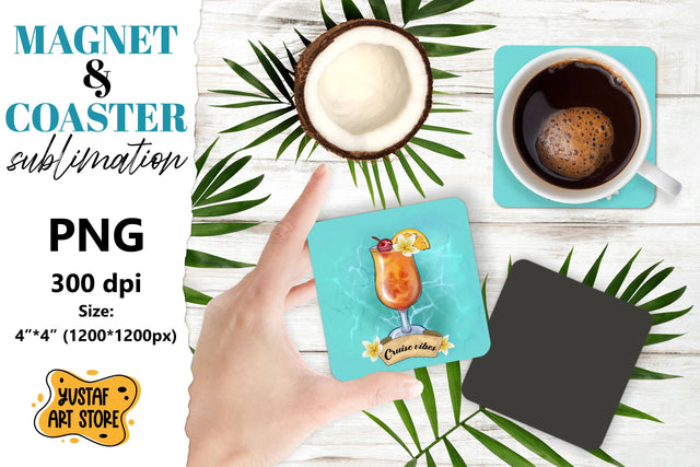 Cruise magnet/Cruise coaster. Cruise sublimation design Sublimation Yustaf Art Store 