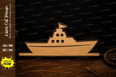 Cruise Ship Laser Cut Svg Design SVG Regulrcrative 