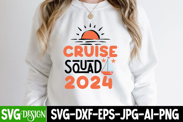 Cruise Squad 2024 SVG Cut Files, Cruise Squad 2024 SVG Design, Welcome Summer SVG Design, Summer SVG Cut File,Aloha Summer SVG Design, Summer SVG Quotes, Summer Sublimation PNG,Funny Summer SVG SVG BlackCatsMedia 
