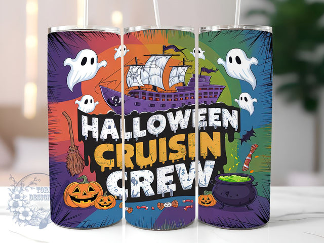 Cruise Squad 20oz Skinny Tumbler, Halloween Family Cruise Tumbler Png, Straight & Tapered Tumbler Wrap, Instant Digital Download Sublimation ToriDesigns 
