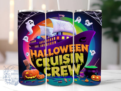 Cruise Squad 20oz Skinny Tumbler, Halloween Family Cruise Tumbler Png, Straight & Tapered Tumbler Wrap, Instant Digital Download Sublimation ToriDesigns 