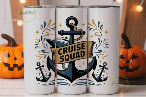 Cruise Squad 20oz Tumbler Wrap Sublimation PixelChick 